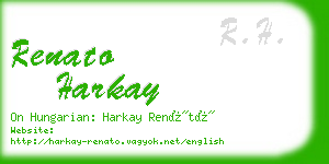 renato harkay business card